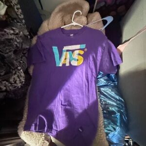 Vans vintage men’s  Multicolor Logo Purple Tee